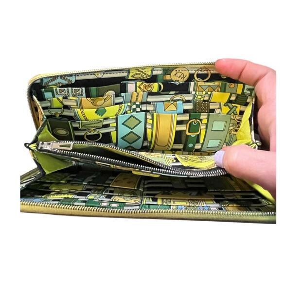 HERMES Silk-In Long Zip Around Long Wallet Epsom yellow - Picture 13 of 16
